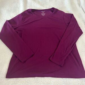 Nine West Plum Long Sleeve Women's Top